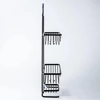 KSP Aquastor Rust-Free Aluminum Shower Caddy 3-Tier (Black)