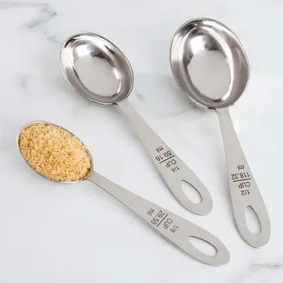 KSP Bakers Measuring Cup-Spoon - Set of 3 (Stainless Steel)