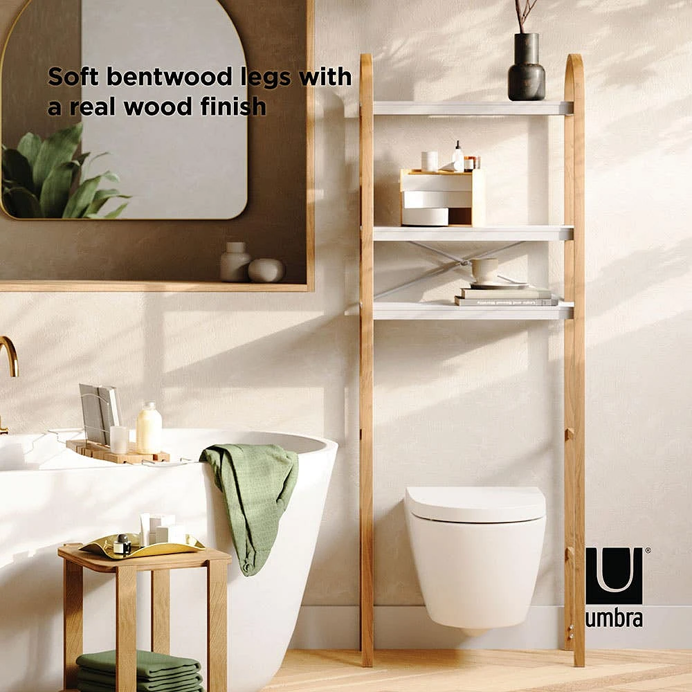 Umbra Bellwood Over The Toilet Shelf (Natural/White)
