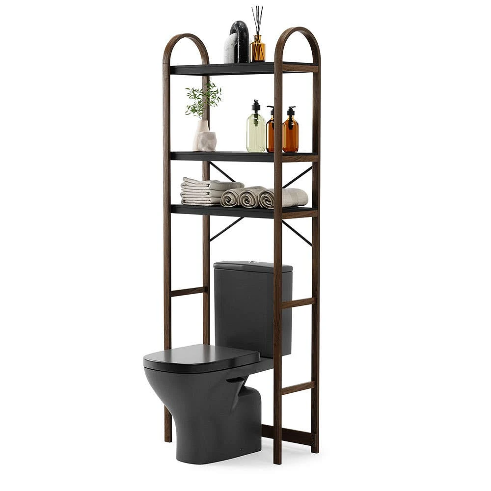 Umbra Bellwood Over The Toilet Shelf (Black/Walnut)