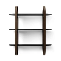 Umbra Bellwood Wall Shelf (Black/Walnut)