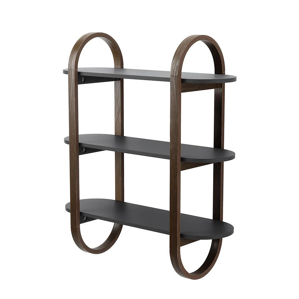 Umbra Bellwood Wall Shelf (Black/Walnut)