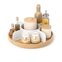 Umbra Bellwood Divided Lazy Susan-Turntable (Natural/White)