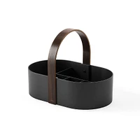 Umbra Bellwood Bath Storage Caddy (Black/Walnut)