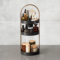 Umbra Bellwood '3-Tier' Cosmetic Organizer (Black/Walnut)