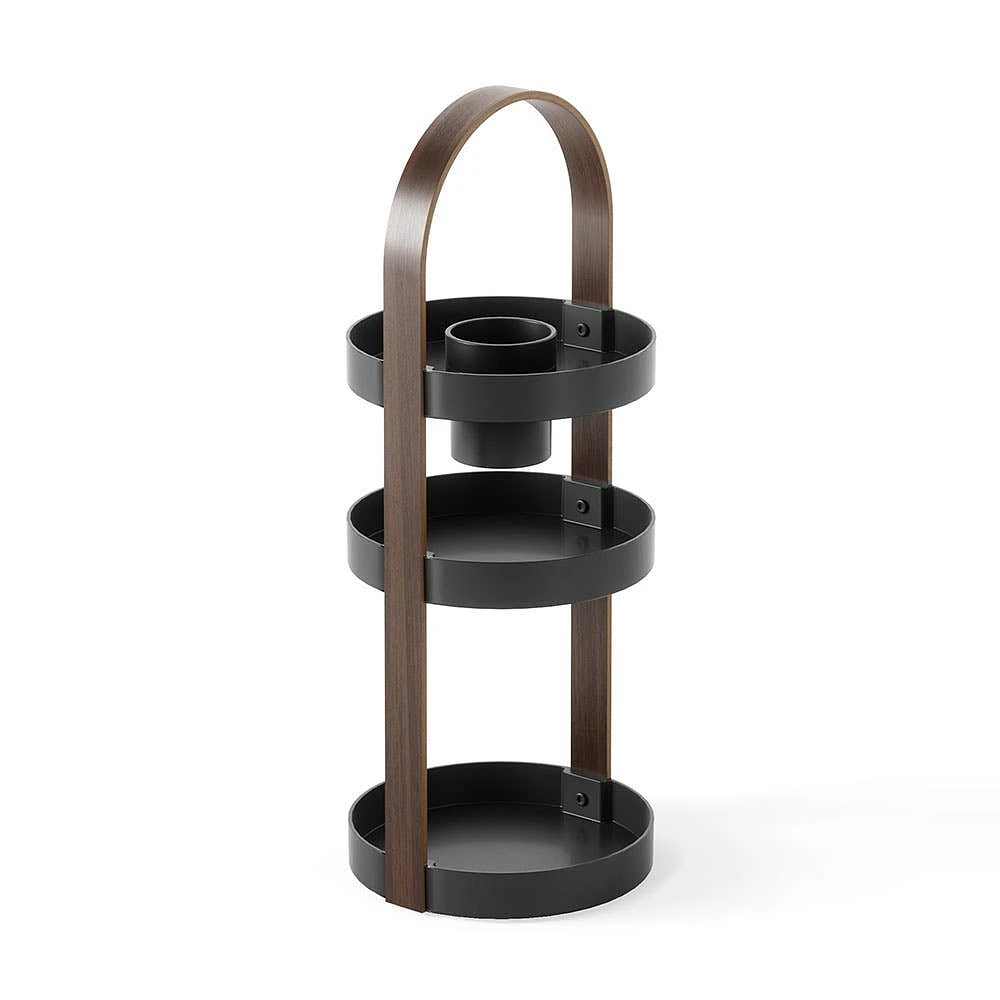 Umbra Bellwood '3-Tier' Cosmetic Organizer (Black/Walnut)