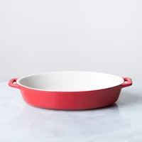 Staub En France Ceramic Oval 9"x6" Roasting Dish (Cherry)