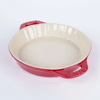 Staub En France Ceramic 9" Pie Dish (Cherry)