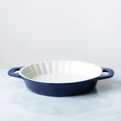 Staub En France Ceramic 9" Pie Dish (Dark Blue)