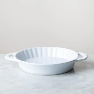 Staub En France Ceramic 9" Pie Dish (White)
