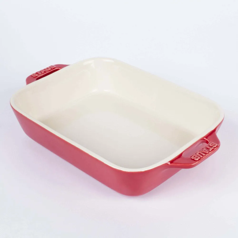 Staub En France Ceramic 7.5"x6" Rectangular Bake Dish (Cherry)