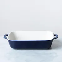 Staub En France Ceramic 7.5"x6" Rectangular Bake Dish (Dark Blue)