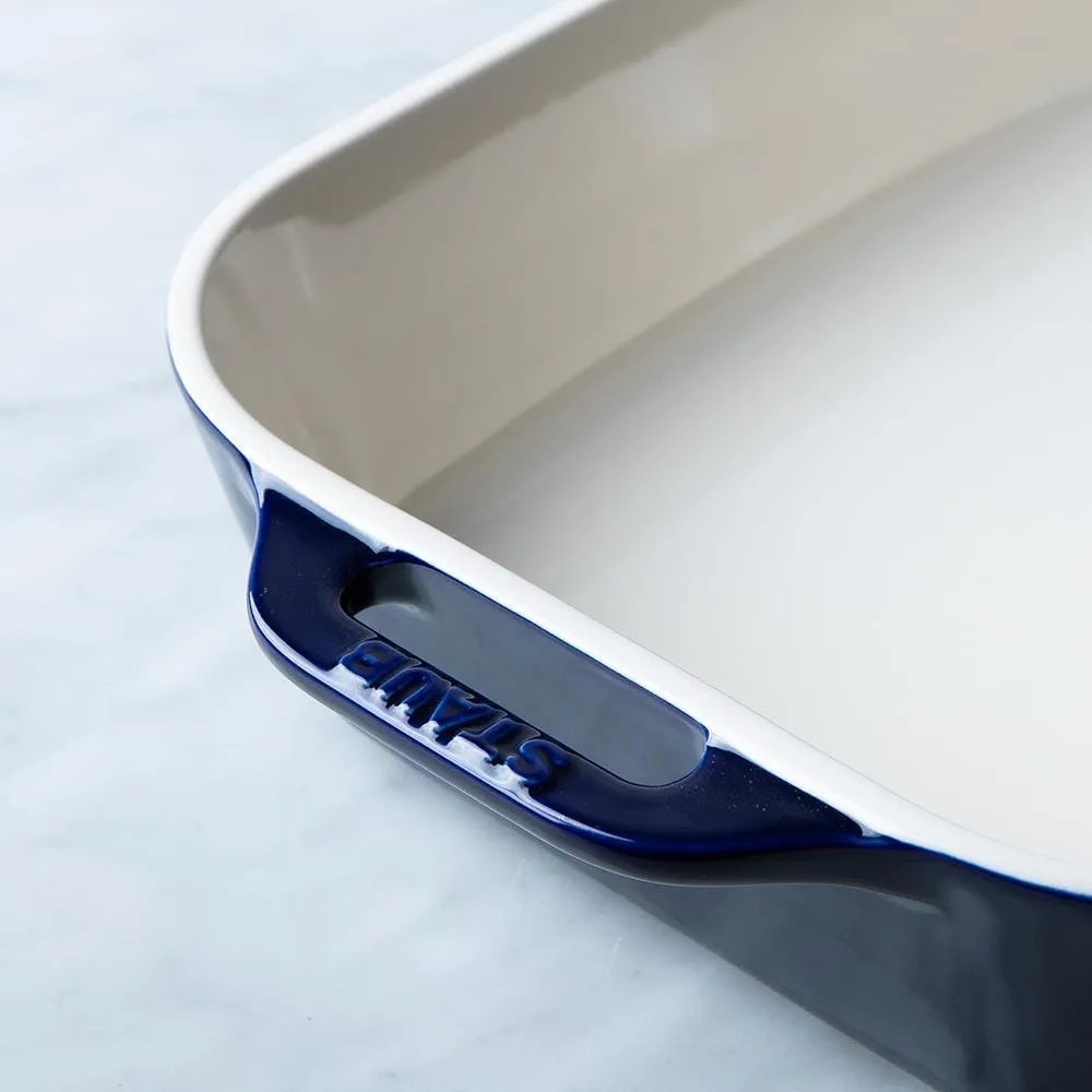 Staub En France Ceramic 7.5"x6" Rectangular Bake Dish (Dark Blue)