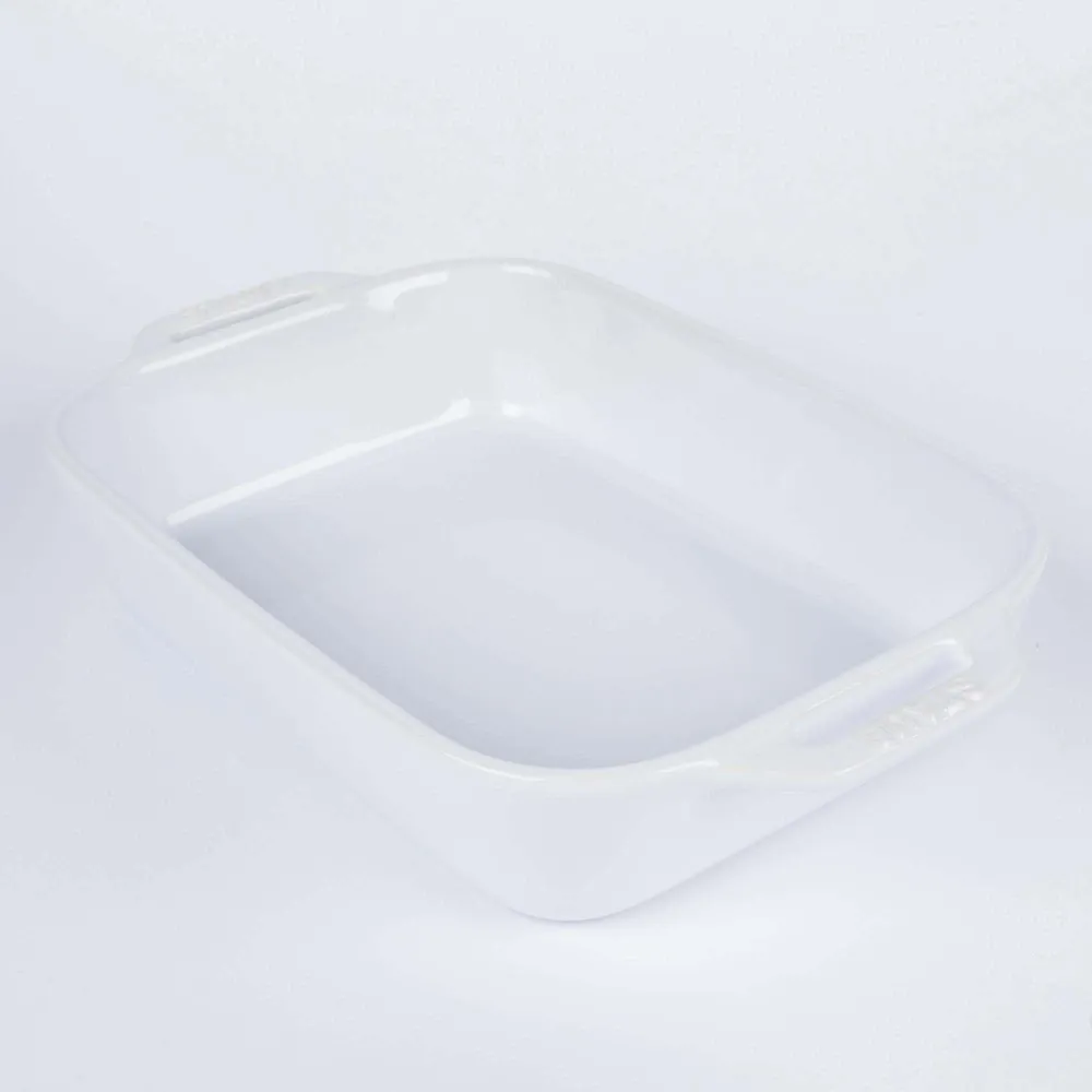 Staub En France Ceramic 10.5"x7.5" Rectangular Bake Dish (White)