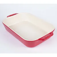 Staub En France Ceramic 13"x9" Rectangular Bake Dish (Cherry)
