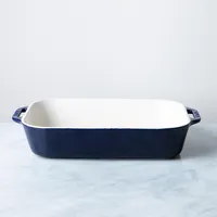 Staub En France Ceramic 13"x9" Rectangular Bake Dish (Dark Blue)