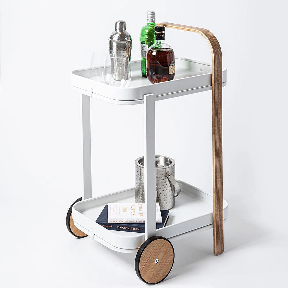 Umbra Bellwood Bar-Serving Cart 20.8x17x31.4"H (Natural/White)