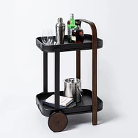 Umbra Bellwood Bar-Serving Cart 20.8x17x31.4"h (Black/Walnut)