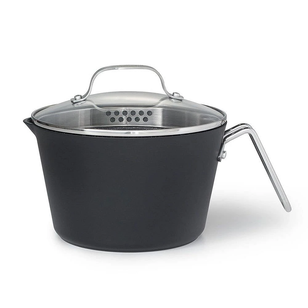 The Rock Cook and Stir Non-Stick Saucepan - S/2 (Blk/Stainless Steel)