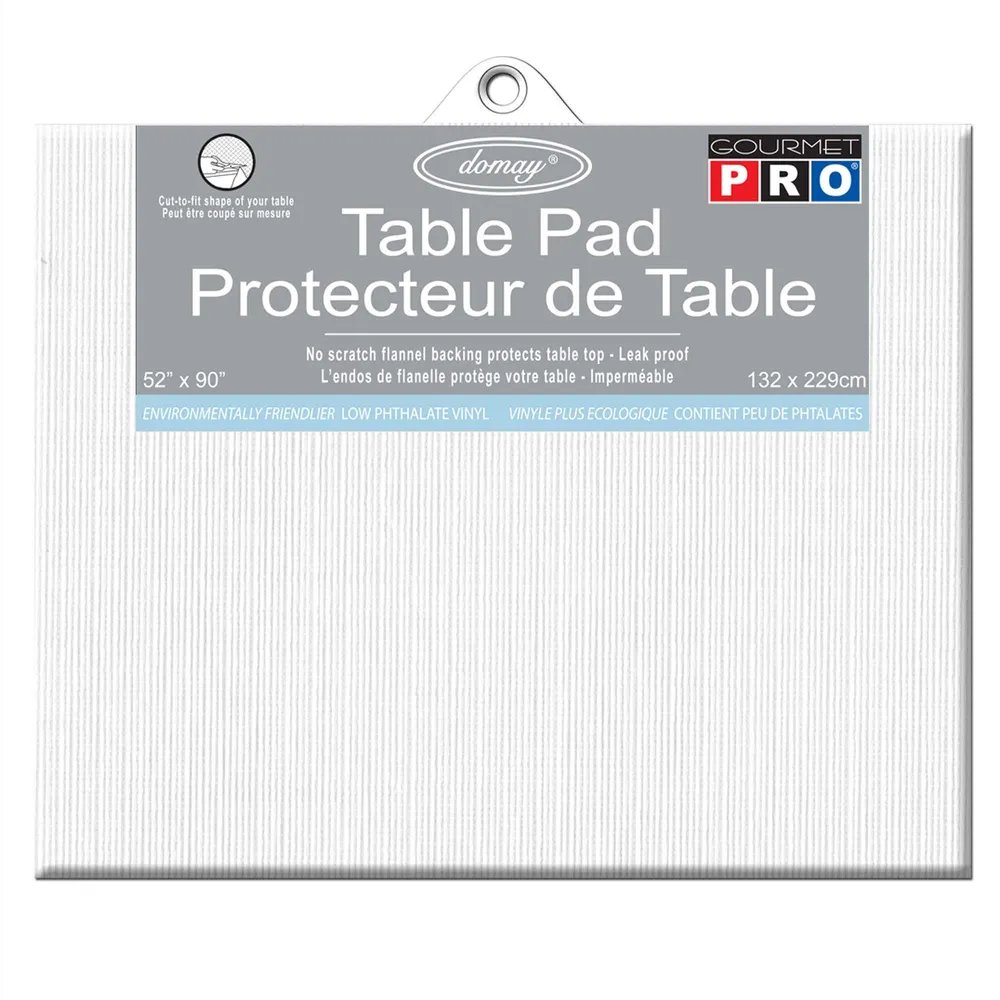 Domay Gourmet Pro Table Pad 52"x90" (White)