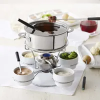 Trudeau Maison Fenty 3-In-1 Fondue with Turntable - Set of 18