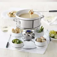 Trudeau Maison Fenty 3-In-1 Fondue with Turntable - Set of 18