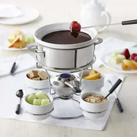 Trudeau Maison Fenty 3-In-1 Fondue with Turntable - Set of 18