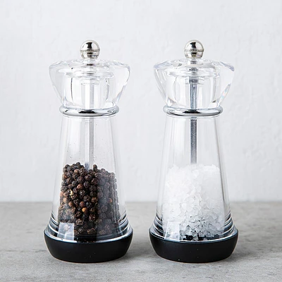 Trudeau Maison Acrylic Salt+pepper Mill - Set of 2