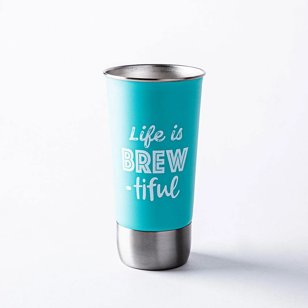 Pure Stainless Steel Tumbler with Bottle Cap Opener 500ml (Asstd.)