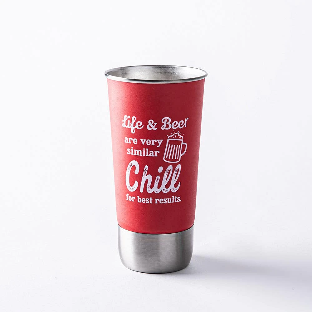 Pure Stainless Steel Tumbler with Bottle Cap Opener 500ml (Asstd.)