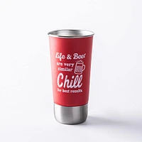 Pure Stainless Steel Tumbler with Bottle Cap Opener 500ml (Asstd.)