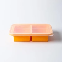 KSP Freezicube Silicone Food and Soup Tray 2 Cup 2 Cavity (Orange