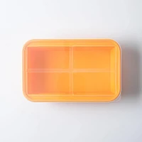 KSP Freezicube Silicone Food and Soup Tray 6 Cup 1 Cavity (Orange)