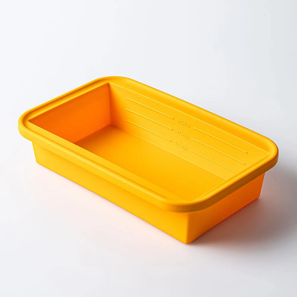 KSP Freezicube Silicone Food and Soup Tray 6 Cup 1 Cavity (Orange)