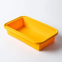KSP Freezicube Silicone Food and Soup Tray 6 Cup 1 Cavity (Orange)