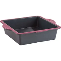 Trudeau Structure Silcone Square Cake Pan (Fuchsia/Grey)