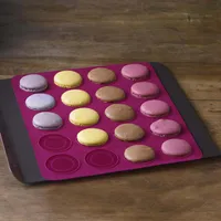 Trudeau Structure Silcone Macaron Baking Mat (Fuchsia)