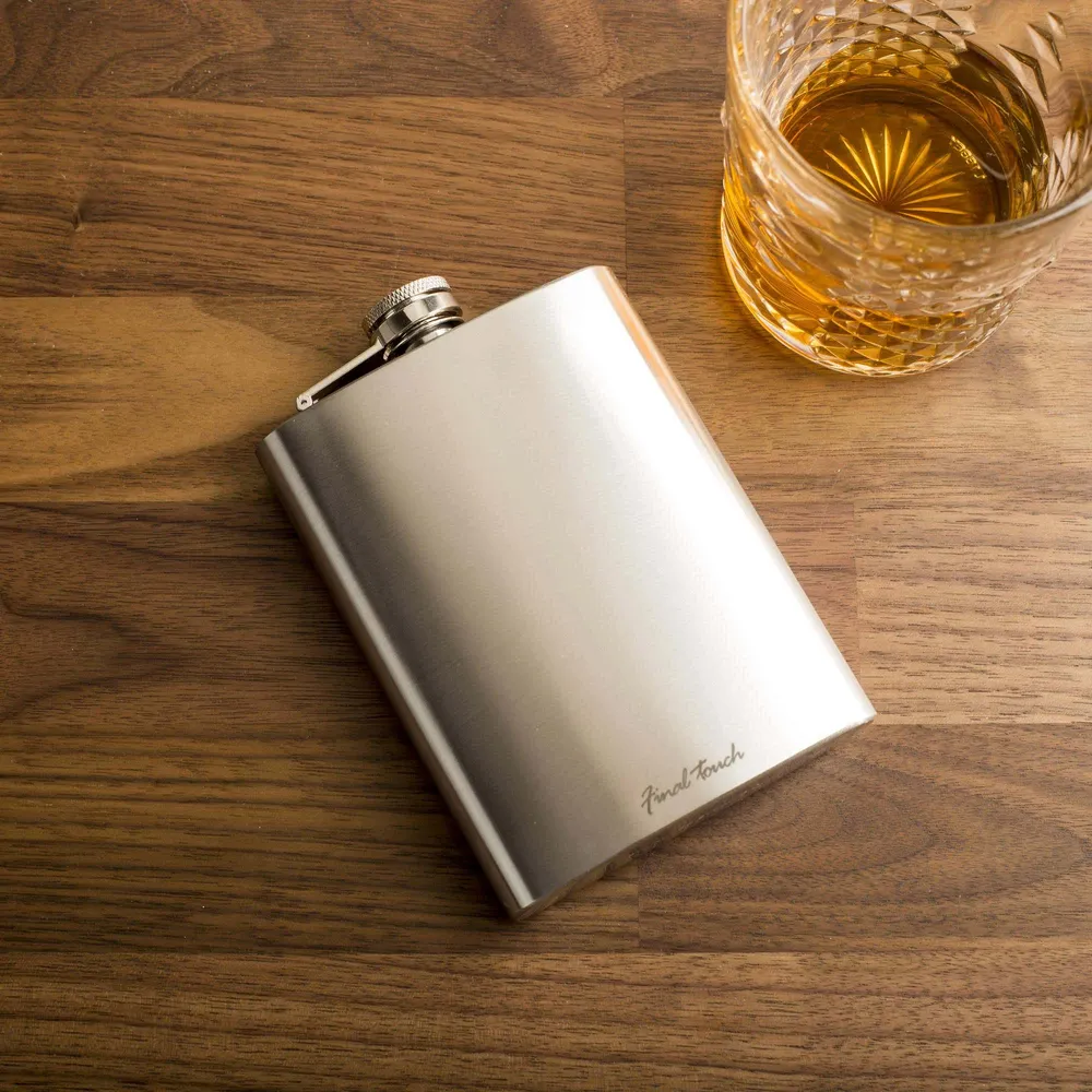 Final Touch Aperitif Alcohol Drinking Flask (Stainless Steel)