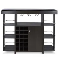 KSP Venice Bar Unit with Glass Top (Espresso)