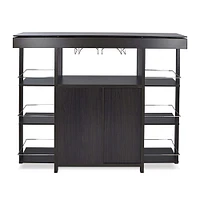 KSP Venice Bar Unit with Glass Top (Espresso)