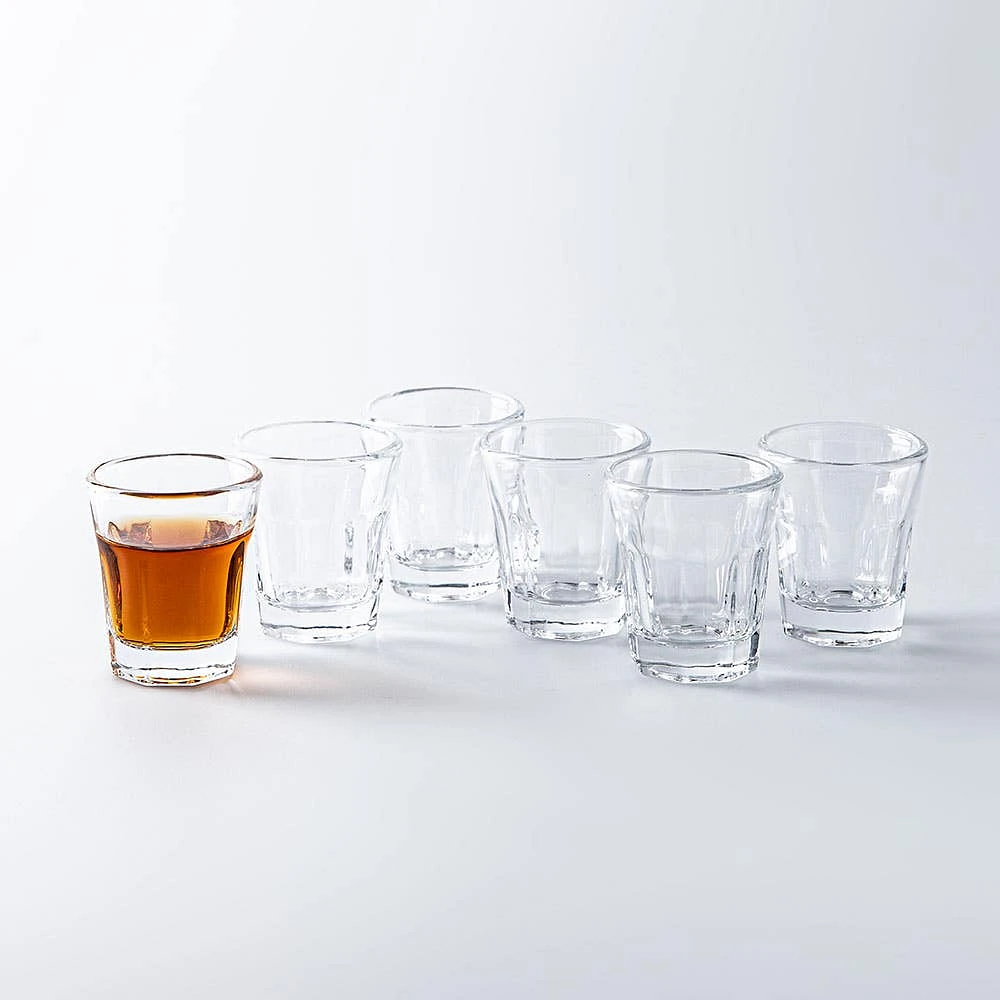 KSP Rock Ridge Glass Shot Glass - Set of 6 (42mL)