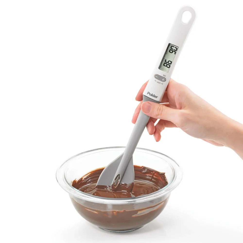 Polder Precise Digital Baking Thermometer (White/Grey)