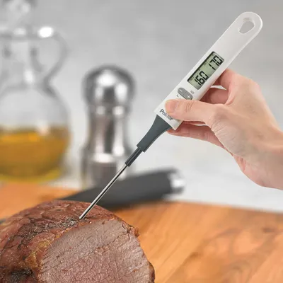 Polder Precise Digital Baking Thermometer (White/Grey)