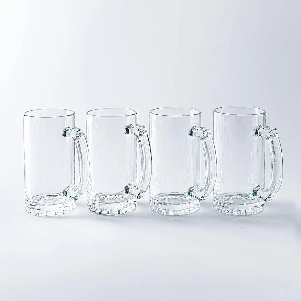 KSP Brewer's Choice Glass Beer Mug - Set of 4 (16oz.)