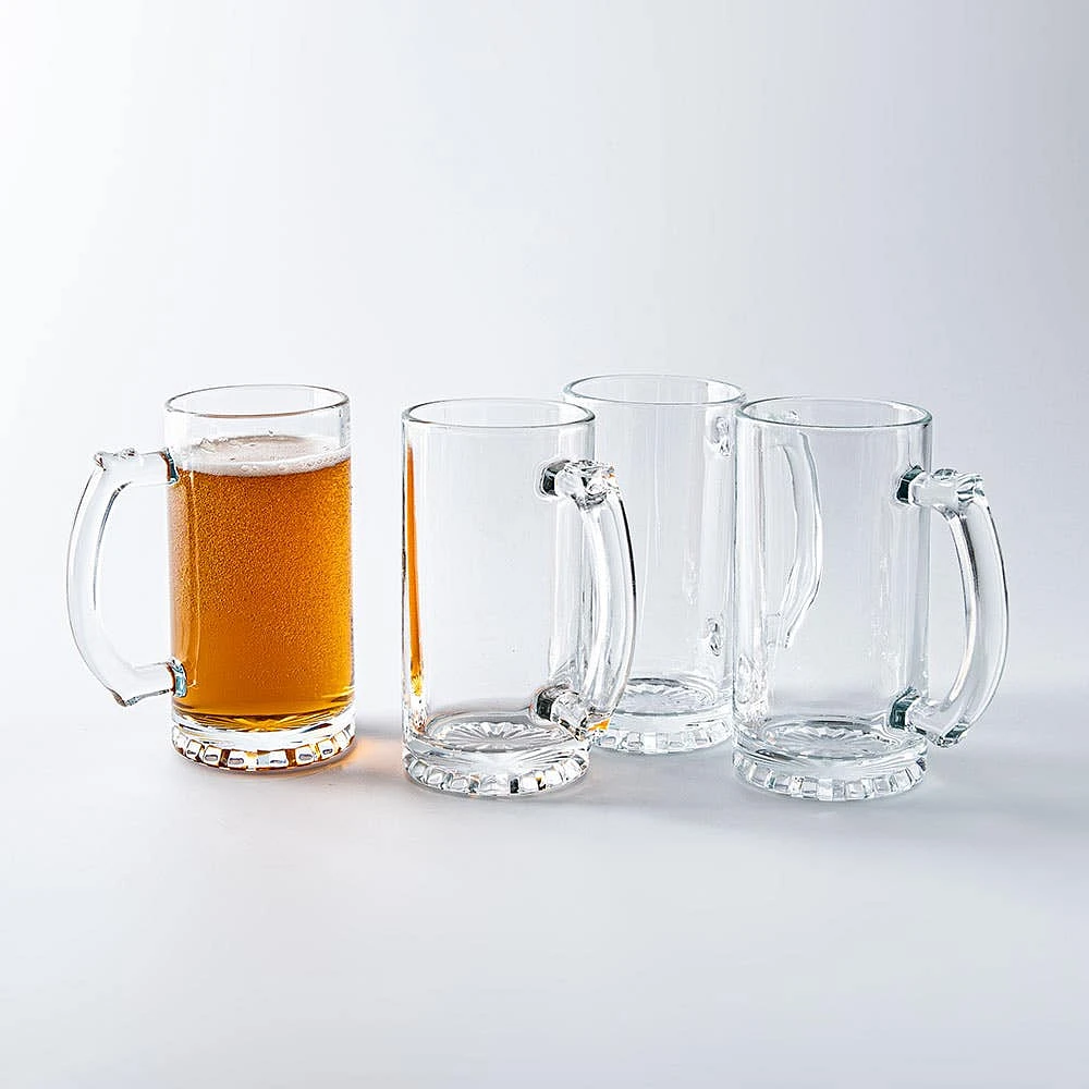 KSP Brewer's Choice Glass Beer Mug - Set of 4 (16oz.)