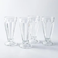 KSP Sweet Shoppe Glass Milkshake - Set of 4 (Clear)