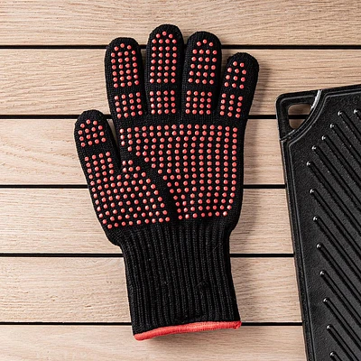 Good Cook Grill Heat Resistant Glove (Black/Red)