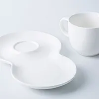 KSP Side Car Porcelain Cup & Saucer (White)