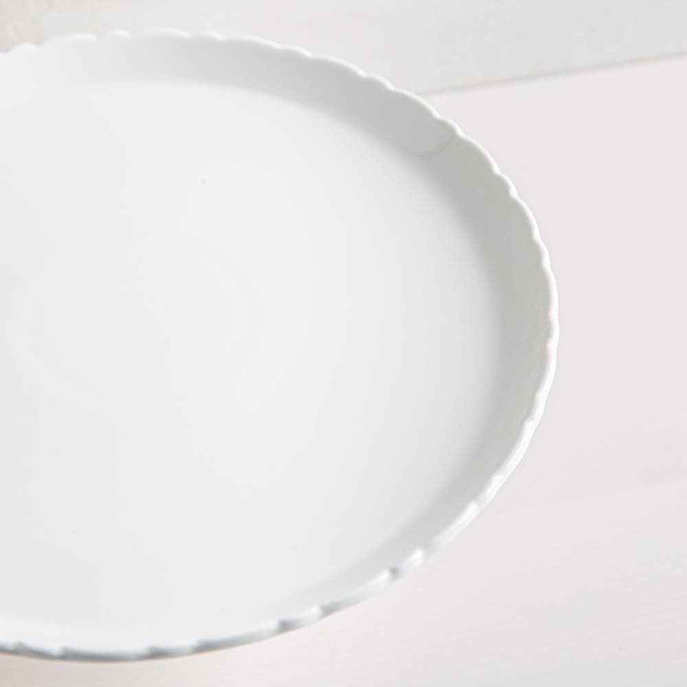 KSP Heritage Porcelain Cake Plate with Cover (White)