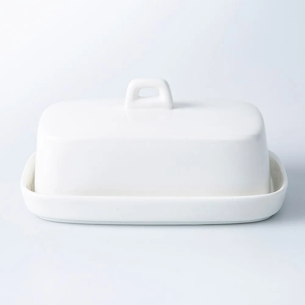 KSP Country Porcelain Butter Dish (White)